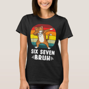 67 Animals Funny 67 Brainrot Youth Kids Cat 67  T-Shirt