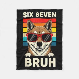 67 Animals Funny 67 Brainrot Youth Kids Dog 67  Fleece Blanket