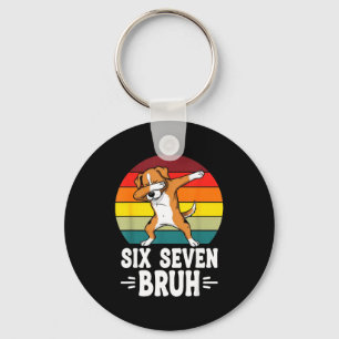 67 Animals Funny 67 Brainrot Youth Kids Dog 67 Keychain