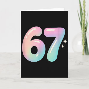 67 Aura Energy Alpha Slang Internet Meme  Card