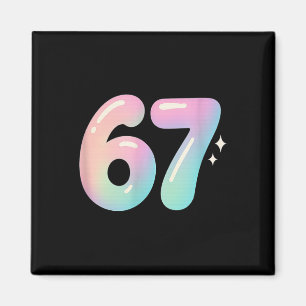 67 Aura Energy Alpha Slang Internet Meme Magnet