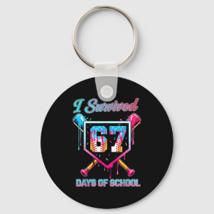 67 Baseball Ice Cream Drip Six Seven Meme Teachers Keychain