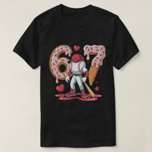 67 Baseball Meme Shirt - Ice Cream Drip 6-7 Youth