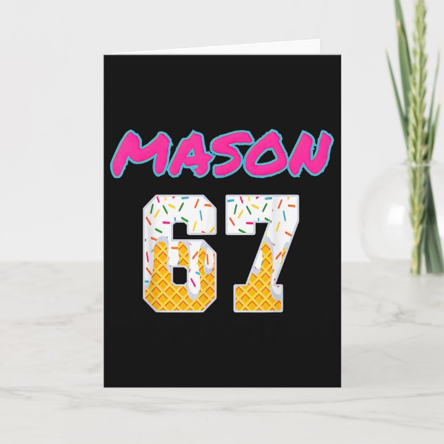 67 Baseball Meme Slang Viral Trend  Card (Front)