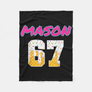 67 Baseball Meme Slang Viral Trend Fleece Blanket