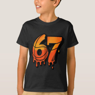 67 Basketball Ice Cream Drip Six Seven T-Shirt