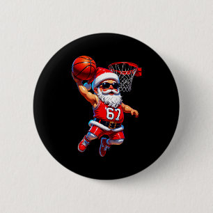 67 Basketball Santa Six Seven Meme Christmas Srt M Button