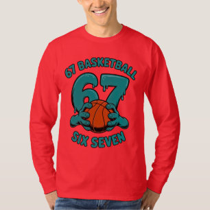 67 Basketball Six Seven Sports Meme T-Shirt