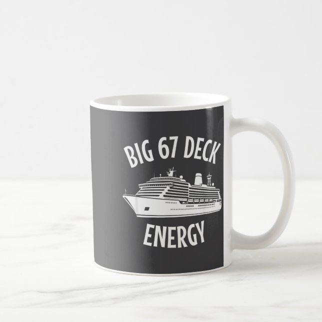 67 Big Six Seven Deck Energy Brain Rot Gen Alpha C Coffee Mug (Right)