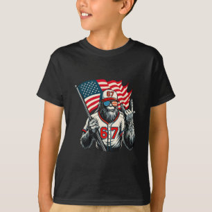 67 Bigfoot Meme Funny Six Seven Gen Alpha Slang  T-Shirt