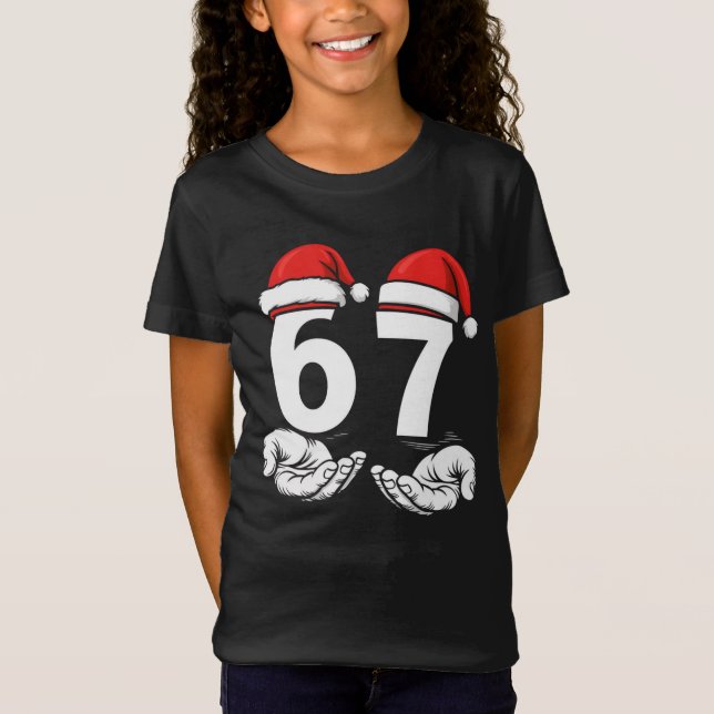 67 Birthday six seven meme gift for kids T-Shirt (Front)
