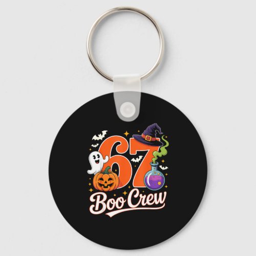 67 boo crew funny halloween ghost witch pumpkin keychain