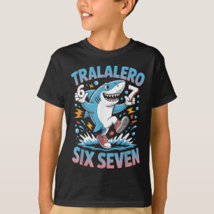 67 Brainrot Italian Meme Funny 67 Kids Costume Six T-Shirt