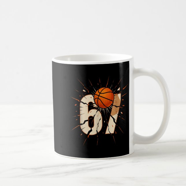 67 Brainrot Youth Basketball Drip - Funny Kids 67  Coffee Mug (Right)