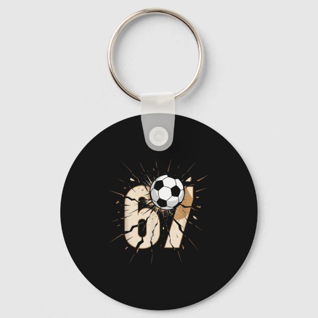 67 Brainrot Youth Soccer Drip - Funny Kids 67  Keychain (Front)