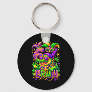 67 Bruh Crocodile Mexico Mardi Gras Holiday Keychain