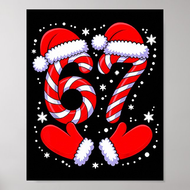 67 Candy Canes Santa  Poster (Front)