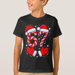 67 Candy Canes Santa  T-Shirt