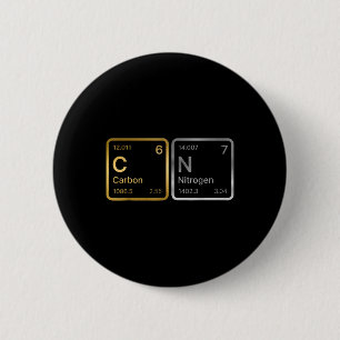 67 Carbon Nitrogen Science Chemistry Periodic Tabl Button