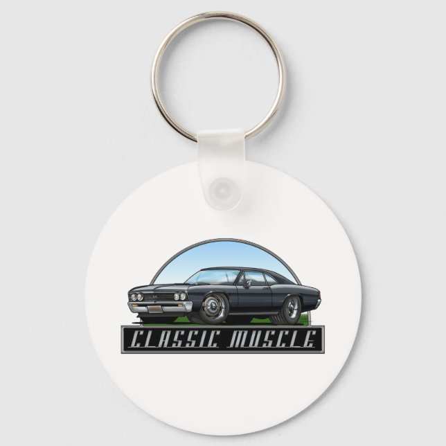 67_Chevelle_Black Keychain (Front)