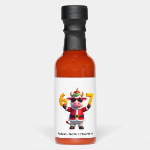 67 Christmaas Unicorn 6 7 Meme for Girls Kids Funn Hot Sauces