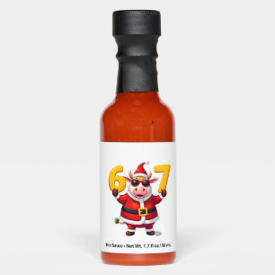 67 Christmaas Unicorn 6 7 Meme for Girls Kids Funn Hot Sauces