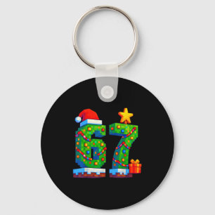 67 Christmas 6 7 Meme Costume Xmas Gen Alpha Slang Keychain