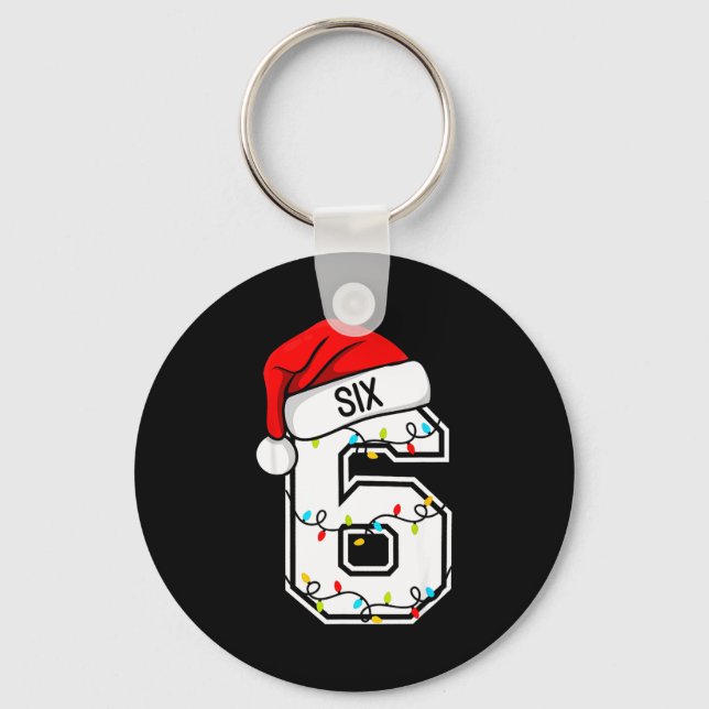 67 Christmas 6 7 Meme Pajamas Holiday Gen Alpha Sl Keychain (Front)