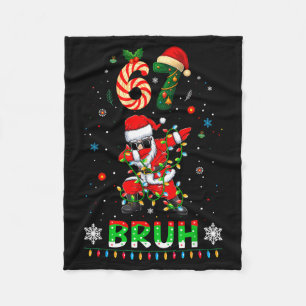 67 Christmas Bruh 6 7 Funny Meme Gift Teen Boys Gi Fleece Blanket