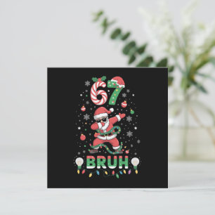 67 Christmas Bruh 6 7 Funny Meme Santa Dabbing Holiday Card
