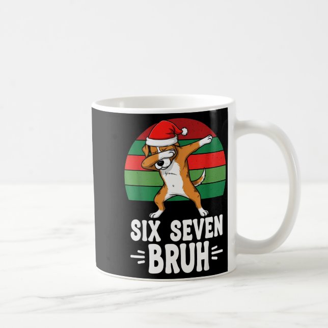 67 Christmas Funny 67 Brainrot Youth Kids Dog 67  Coffee Mug (Right)