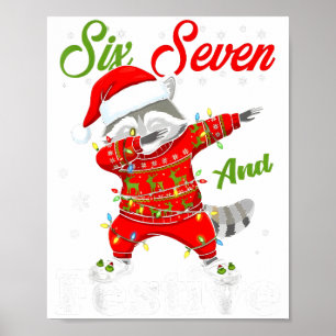 67 Christmas Funny Six Seven Bruh Meme Brainrot Sa Poster