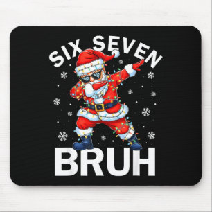 67 Christmas Funny Six Seven Bruh Meme Dabbing San Mouse Pad