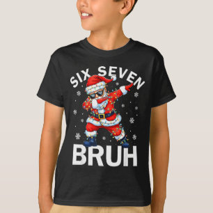 67 Christmas Funny Six Seven Bruh Meme Dabbing San T-Shirt