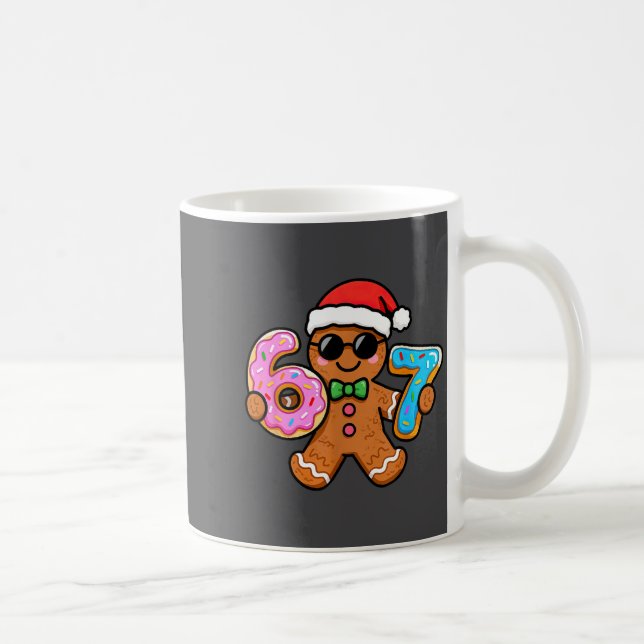67 Christmas Gingerbread Six Seven Meme Gen Alpha  Coffee Mug (Right)