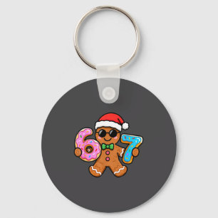 67 Christmas Gingerbread Six Seven Meme Gen Alpha  Keychain