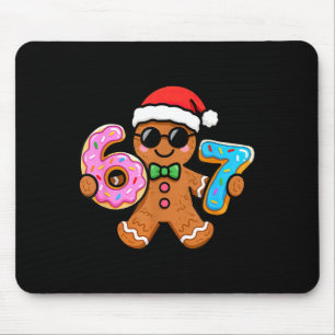 67 Christmas Gingerbread Six Seven Meme Gen Alpha  Mouse Pad