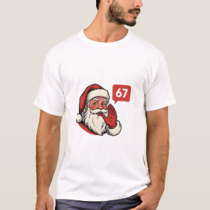 67 Christmas Merry Six Seven Brainrot Santa Claus T-Shirt