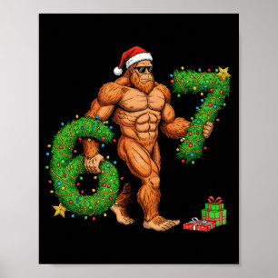 67 Christmas Sasquatch Funny Meme 67 Christmas Men Poster