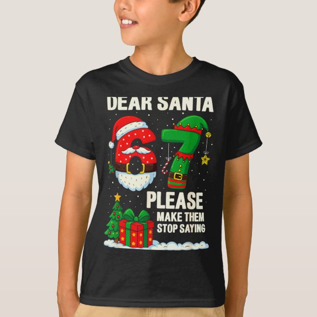 67 Christmas Shirt 6-7 6 7 Shirt Funny Parents Men (Front)