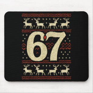 67 Christmas Sweater Ugly 6 7 Meme Six Seven Mason Mouse Pad