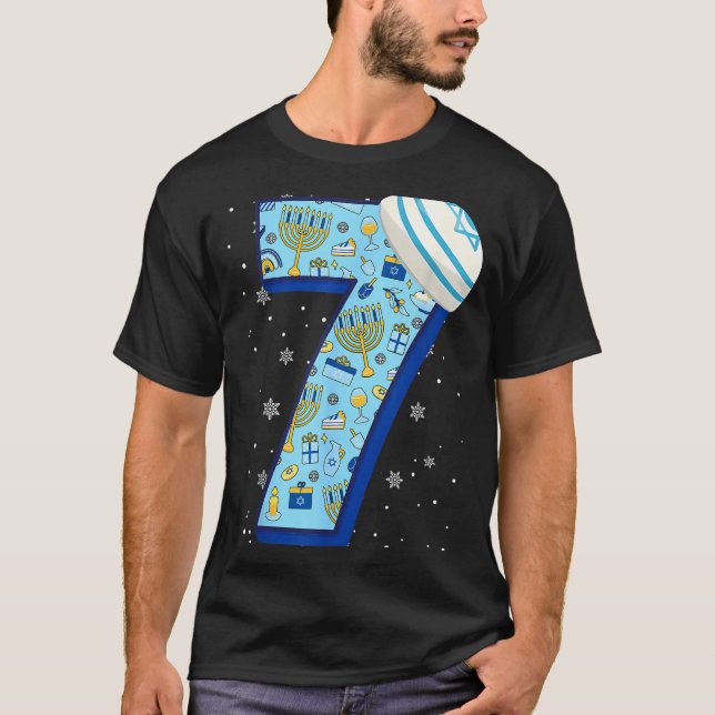 67 Couple Hanukkah Matching Six Seven Meme Jewish  T-Shirt (Front)