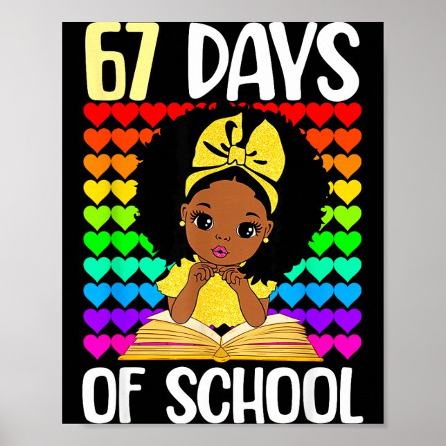 67 Days Of School 67th Day Smarter Six Seven Melan Poster (Front)