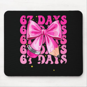 67 Days Of School Coquette Bow Six Seven Meme Teac Mouse Pad