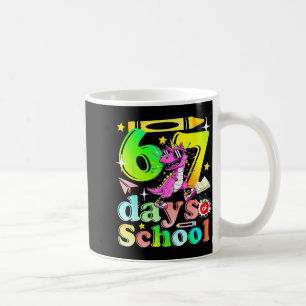 67 Days Of School Funny 6-7 Kids Girls Unicorn Din Coffee Mug