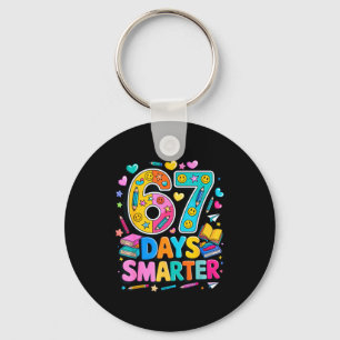 67 Days Of School Funny Meme Teacher Student Keychain