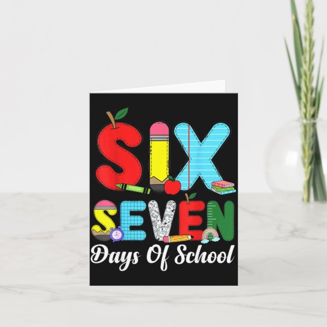 67 Days Of School Shirt Teacher Kids Funny 67 Meme Card (Front)