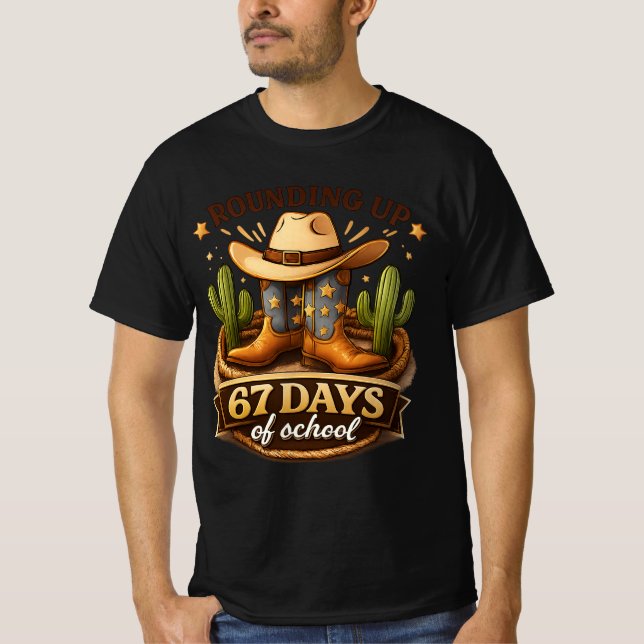 67 Days of School T-Shirt (Front)