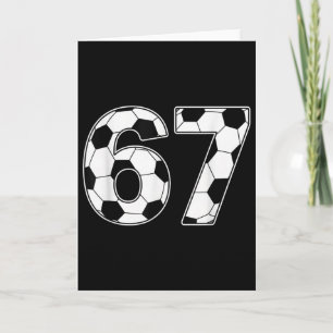 67 Days Of School Teachers Students Soccer Card