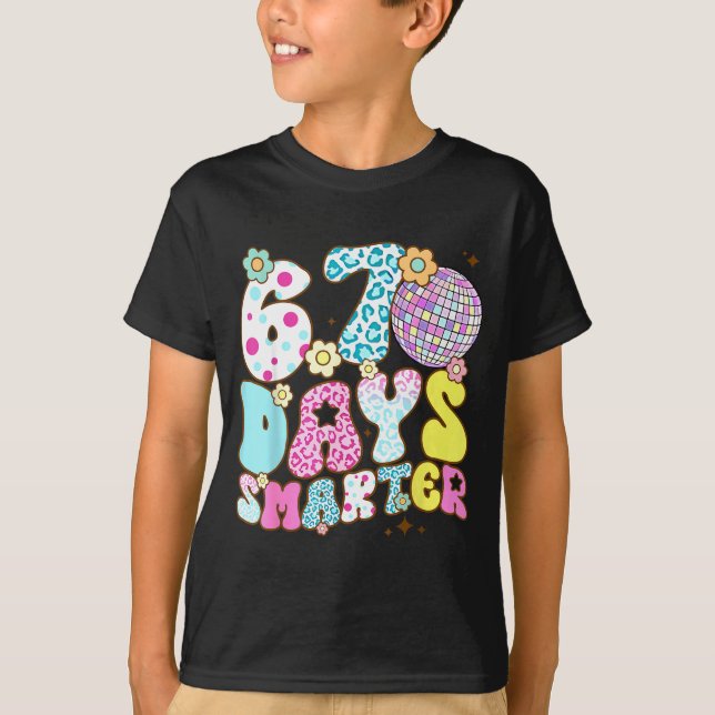 67 Days Smarter 67 Days School Teacher Students Me T-Shirt (Front)